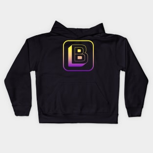 Letter B beautiful letters Kids Hoodie